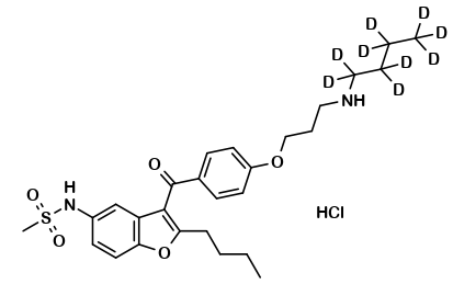 N-Desbutyl Dronedarone D7 HCl