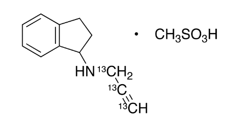 Rasagiline 13C3 Mesylate (Racemic)