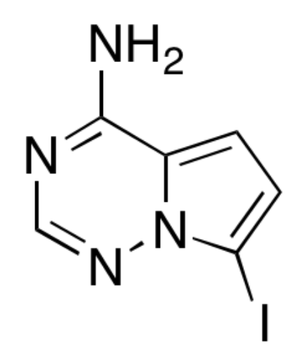 4-amino-7-iodopyrrolo[2,1-f][1,2,4]triazine